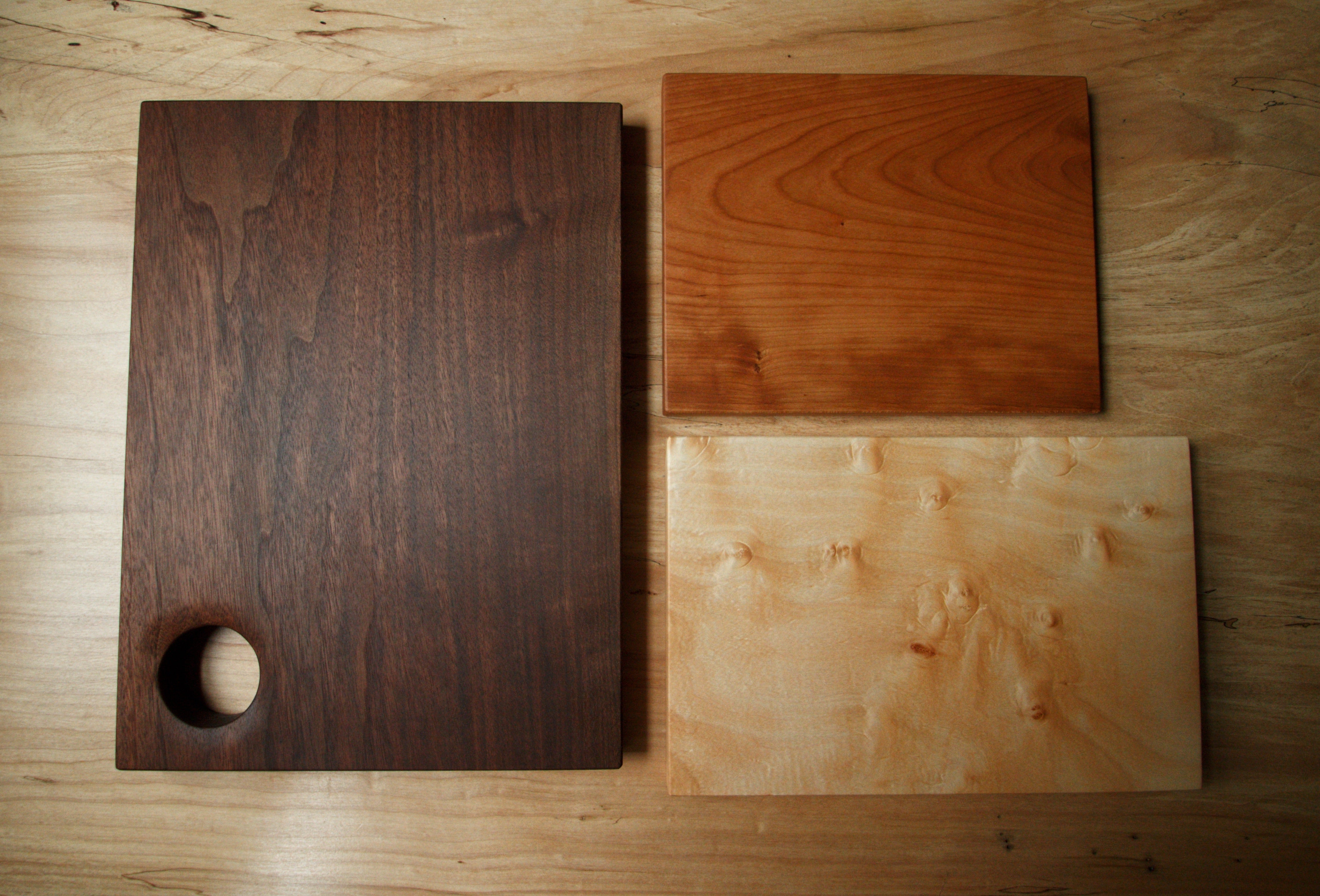 Solid Wood Cutting Board (3 pack)